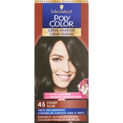 Schwarzkopf Poly Color Crème-Haarverf 45 Zwart