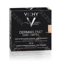 Vichy Dermablend Covermatte Poeder Foundation Vette Huid 25 Nude 9,5g