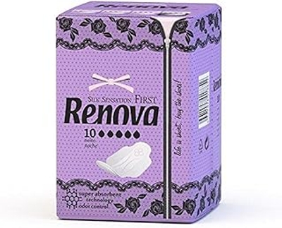 Renova First Maandverband voor 's nachts, 10 stuks, ultradun en super absorberend