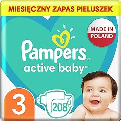 Pampers  luiers maat 3 - 208 stuks