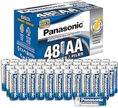 Panasonic Energy Corporation Platinum alkaline AA batterijen - 48 stuks
