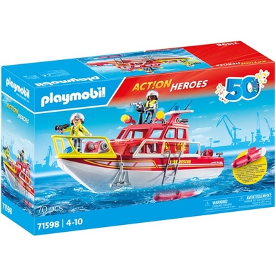 PLAYMOBIL Action Heroes 50YR Brandweerboot - 71598