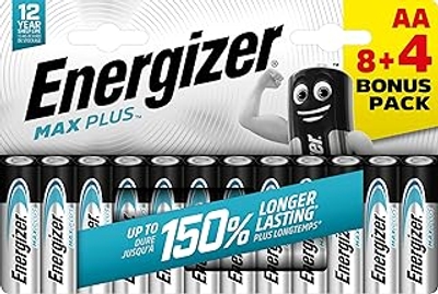 Energizer Alcalina MAX Plus AA alkalinebatterijen - 12 stuks