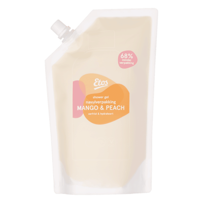 Etos Mango & Peach Showergel Navulverpakking 500 ML