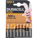 Duracell Alkaline Plus AAA 8 Stuks batterijen