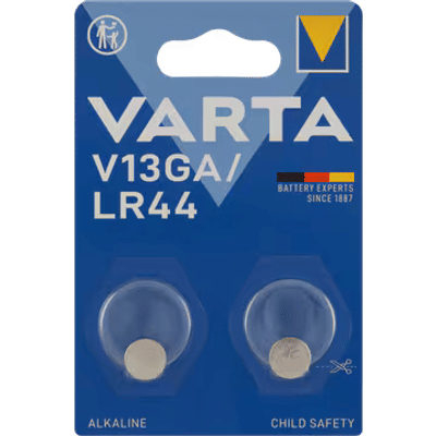 Varta Alkaline special V13GA LR44 batterijen - 2 stuks