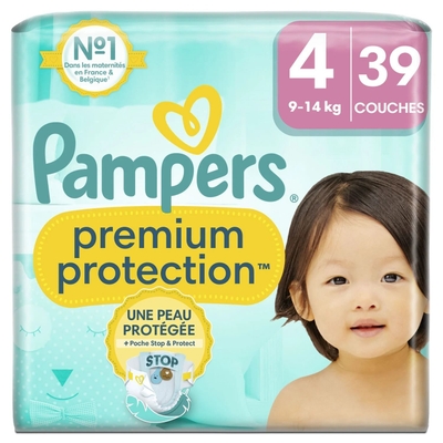 Pampers Premium Protection  luiers maat 4 - 39 stuks