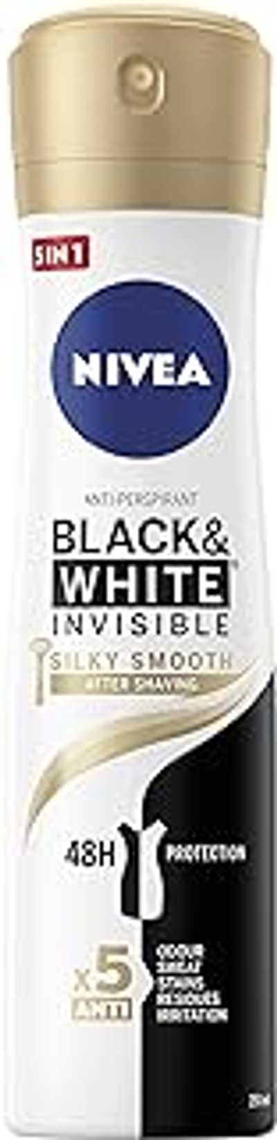 NIVEA Black&White Invisible Silk Smooth Antitranspirant Spray - 250 ml