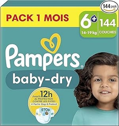 Pampers Baby Dry  luiers maat 6 plus - 144 stuks