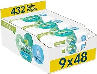Pampers Harmonie Aqua billendoekjes - 432 stuks