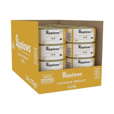 Applaws kippenborst in gelatine 24 x 70 gr - natvoer katten