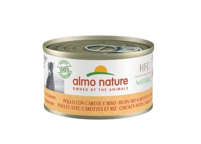 Almo Nature HFC Natural met kip met wortelen en rijst, 12 x 190 gram - natvoer honden