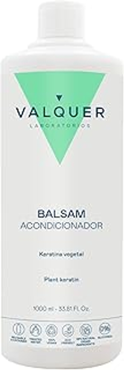 Valquer Professional Revitaliserende haarconditioner met natuurlijke keratine haarbalsem beschadigd haar, 1000 ml