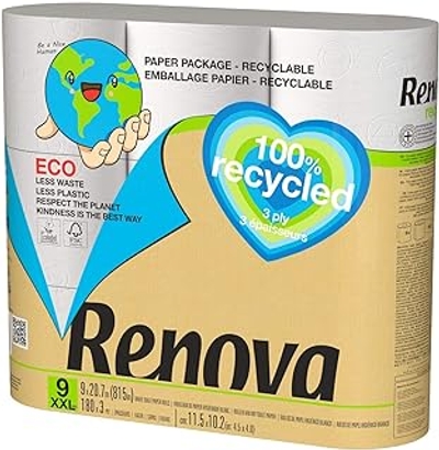 Renova  toiletpapier - 9 rollen