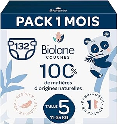 BioLane  luiers maat 5 - 132 stuks
