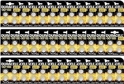Duracell Lithium-knoopcel batterijen CR2032, 3 V - 36 x 4 stuks