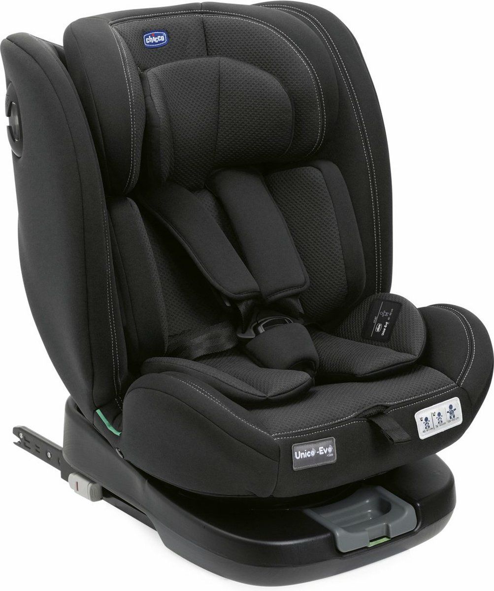 Chicco Autostoel Unico Evo i-Size Zwart - isofix - 0 maanden tot 12 jaar