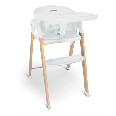 babyGO white Kinderstoel Levels hout optiek