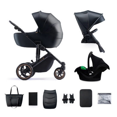 Kinderkraft PRIME Kinderwagen 2 3in1 MINK PRO Venezian Black