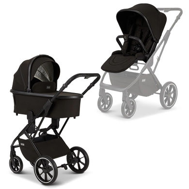 MOON black black PIU kinderwagen / mat