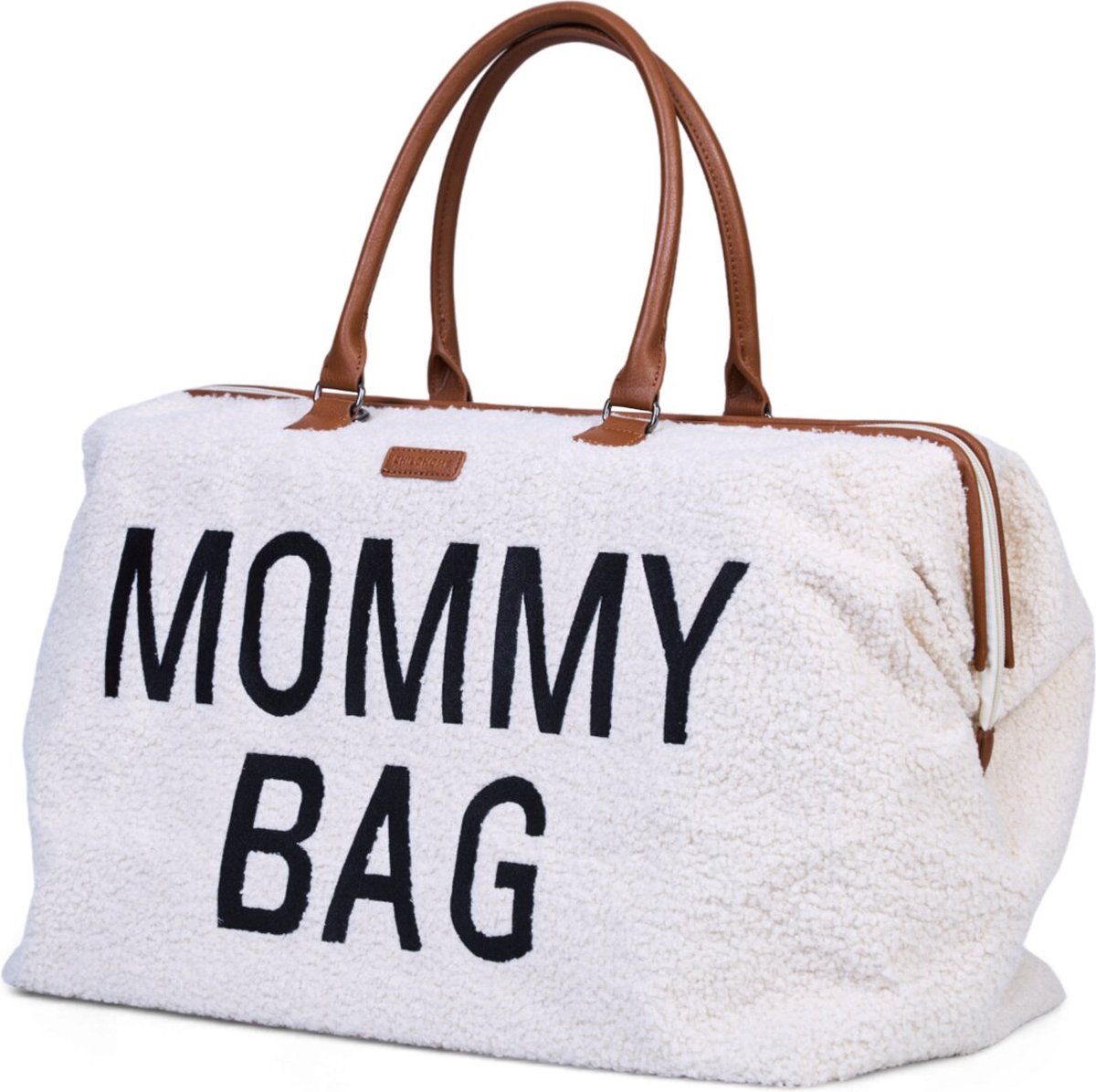 Childhome - Mommy Bag® Verzorgingstas - Teddy Ecru - Ruim & Waterafstotende Luiertas - 55x30x40cm