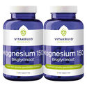 2x Vitakruid Magnesium 150 Bisglycinaat 180 tabletten