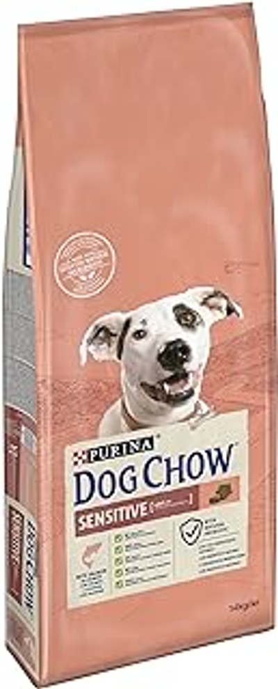 DOG CHOW Dog Sensitive met zalm voor volwassen honden, 14 kg - hondenbrokken
