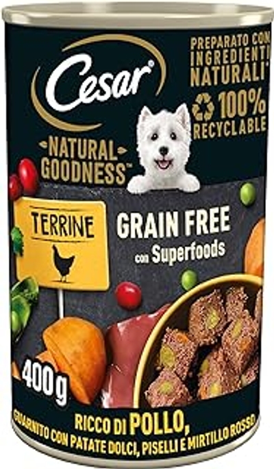 Cesar Natural Goodness met kip en groenten, 6 x 400 gr - natvoer honden