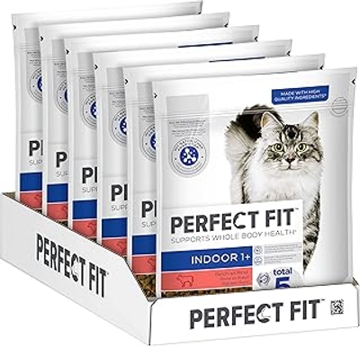 PERFECT FIT Indoor Adult katten met rundvlees, 6 x 750 gram - kattenbrokken