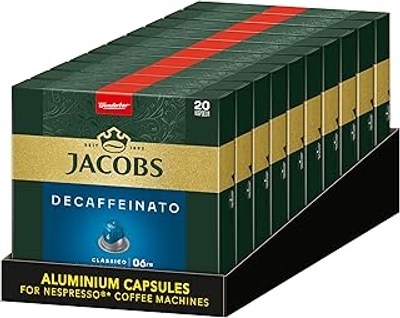 Jacobs Lungo Decaffeinato Nespresso koffiecups - 10 x 20 stuks