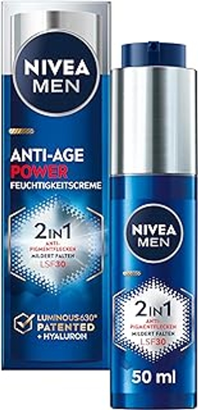 NIVEA MEN Luminous Anti-Age 2-in-1 Power dagcrème met SPF 30 - 50 ml