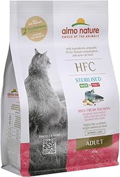 Almo Nature HFC Adult Sterilised met zalm, 300 gram - kattenbrokken
