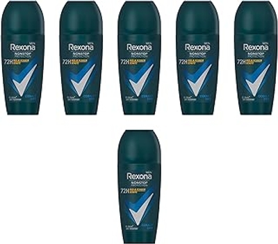 Rexona Men Nonstop Protection Roll-On Anti-transpirant Kobalt Dry - 6 x 50 ml