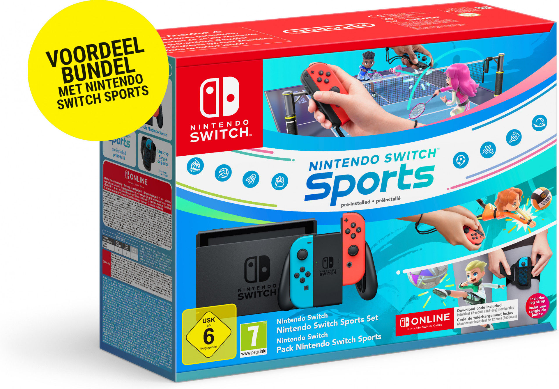 Nintendo Switch + Nintendo Switch Sports + 12 maanden NSO