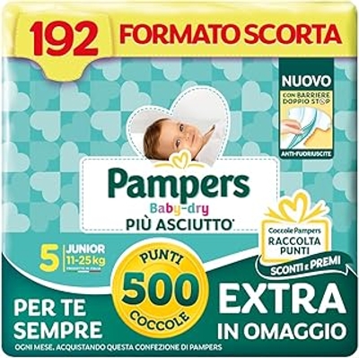 Pampers Baby Dry  luiers maat 5 - 192 stuks