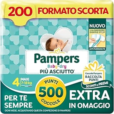 Pampers Baby Dry  luiers maat 4 - 200 stuks