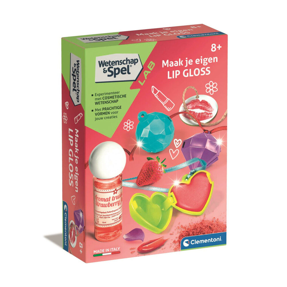 Clementoni Wetenschap & Spel - Lip Gloss - Experimenteerdoos - Lipgloss voor Kinderen - 8+ Jaar