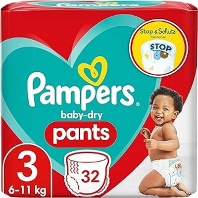 Pampers Baby Dry Pants  luierbroekjes maat 3 - 32 stuks