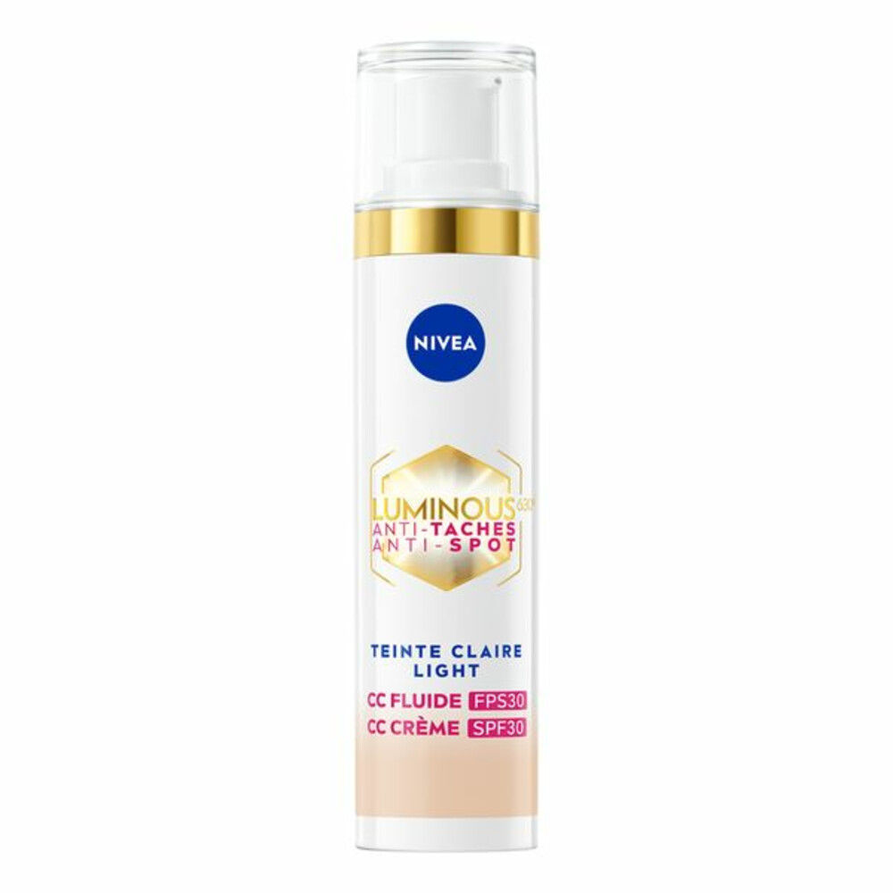 3x Nivea Luminous630 CC Cream SPF 30 Light 40 ml