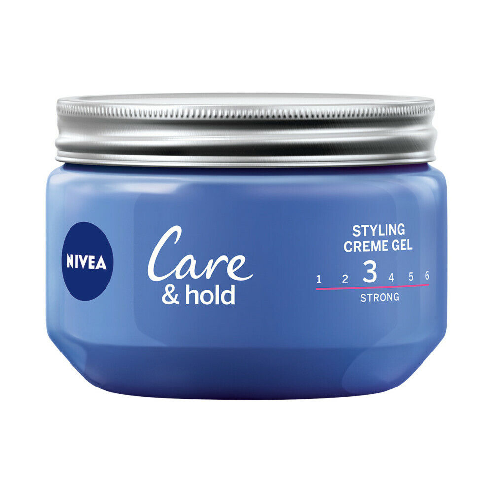 NIVEA Care & Hold Styling Crème Haargel - Hairstyling - Gel met Panthenol en Vitamine B3 - Hydraterend  3 x 150 ml