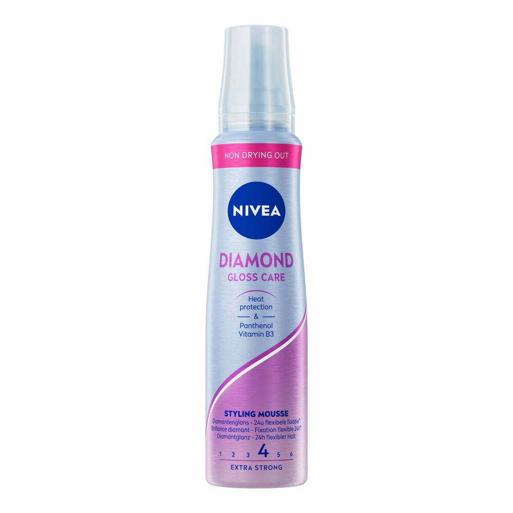 3x Nivea Haarmousse Diamond Gloss 150 ml