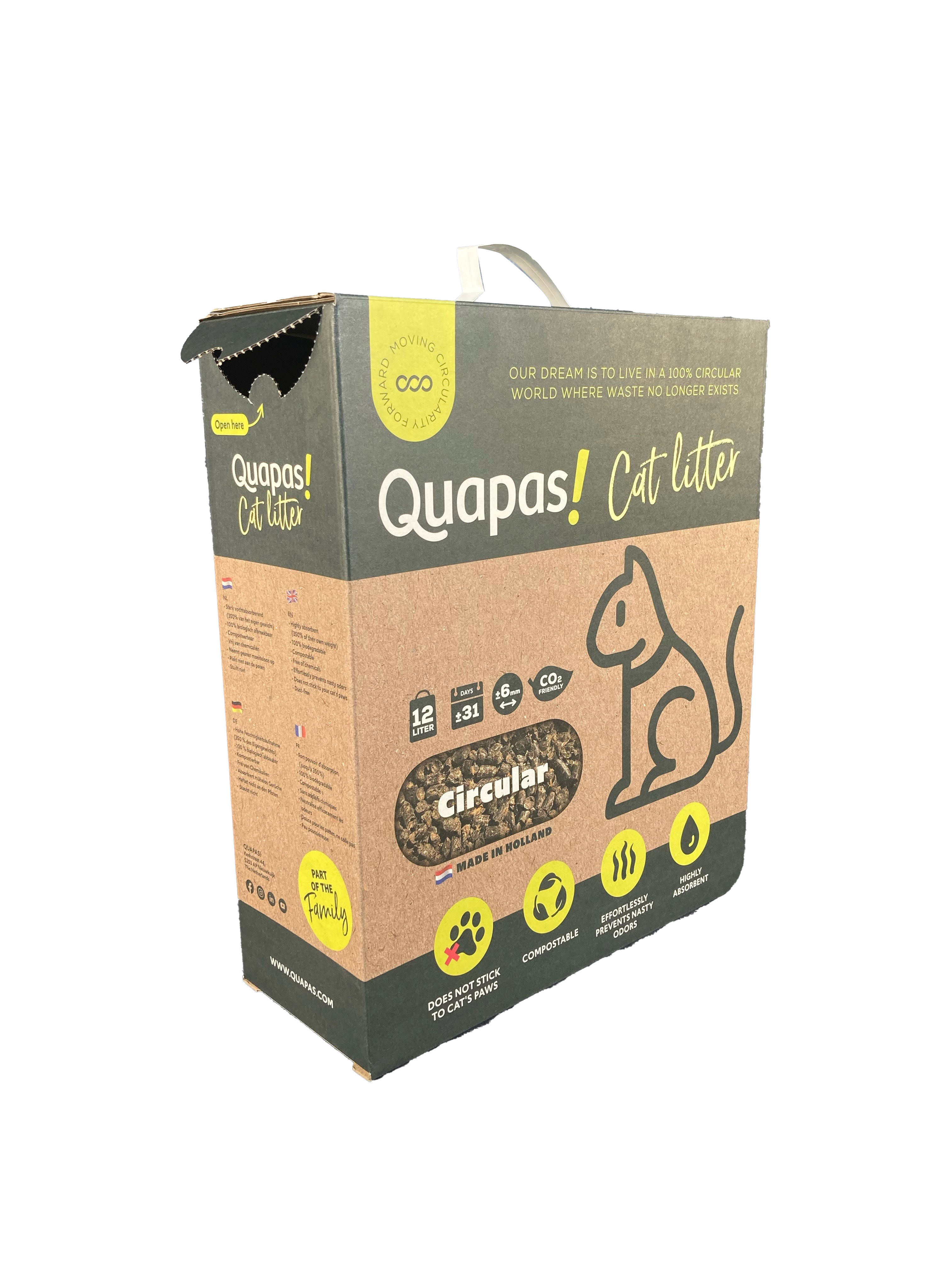 Quapas! Kattenbakvulling - 12 liter