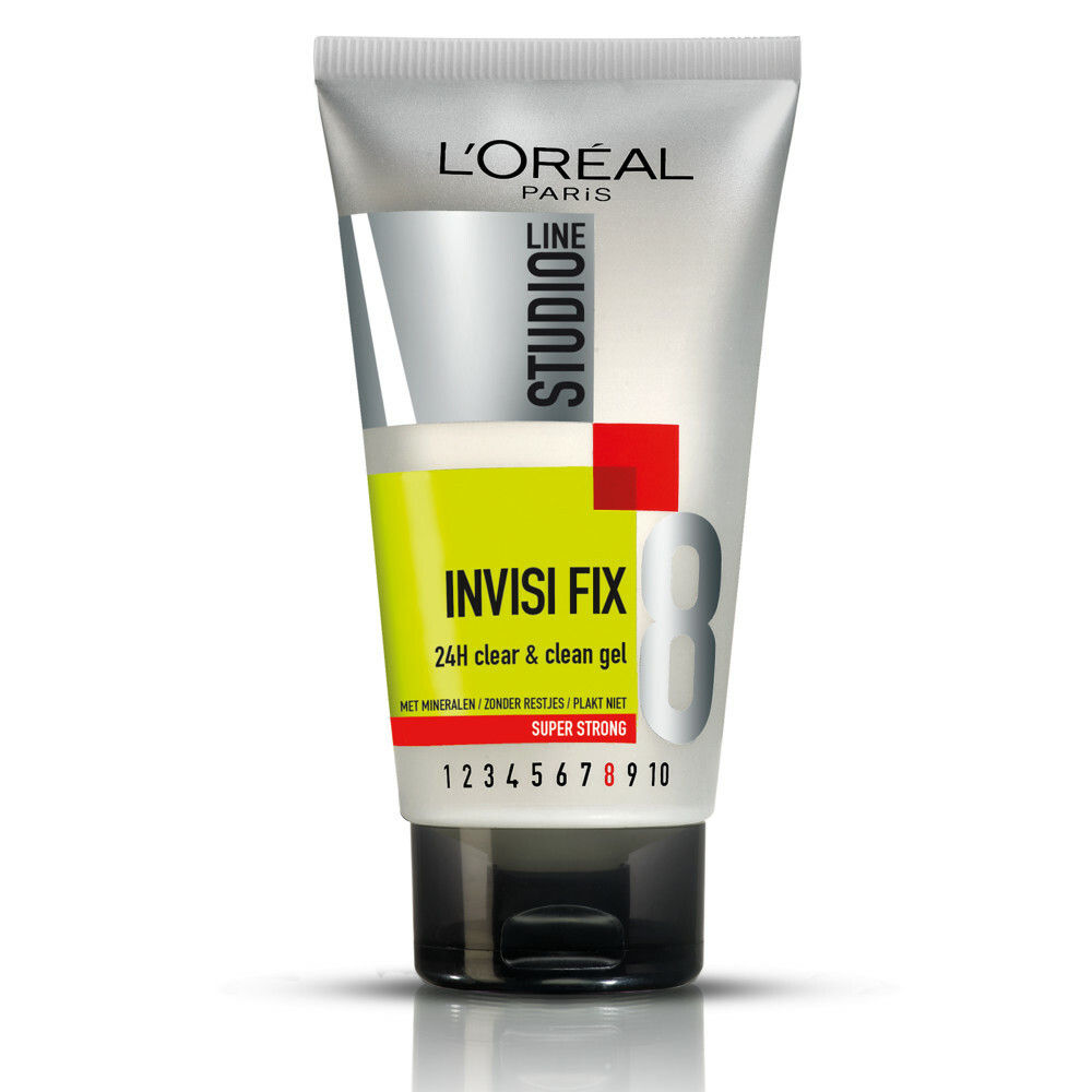 L'Oréal Paris Studio Line Invisi Fix 24h Clear & Clean - Super Sterke Fixatie Haargel - 150 ml