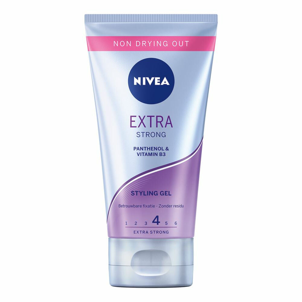 6x Nivea Gel Extra Strong 150 ml