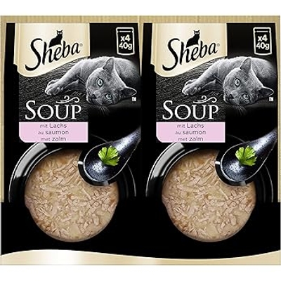 Sheba Soep met zalm 40 x 40 gr - natvoer katten