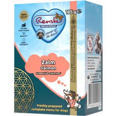 Renske Graanvrij zalm Vers Bereid nat hondenvoer 24 x 375 g - natvoer honden - hondenbrokken - natvoer honden