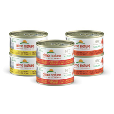 Almo Nature HFC Natural assorti kip multipack natvoer kat (70 g) 18 x 70 g- natvoer katten