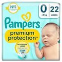 Pampers Premium Protection  luiers maat 0 - 22 stuks