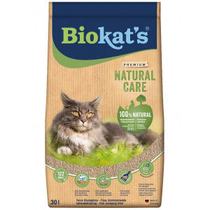 Biokat's Natural Care - 30 L - Kattenbakvulling - Klontvormend - Zonder geur