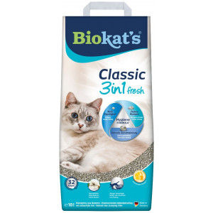 Biokat's Classic Fresh 3in1 Cotton Blossom kattenbakvulling 2 x 10 liter